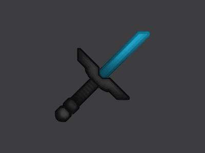 Mr.Ghost v1 resource pack icon — a dark diamond sword on charcoal